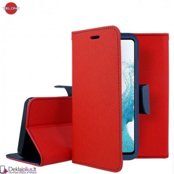 Telone dėklas su skyreliais - raudonas (Samsung A54 5G)